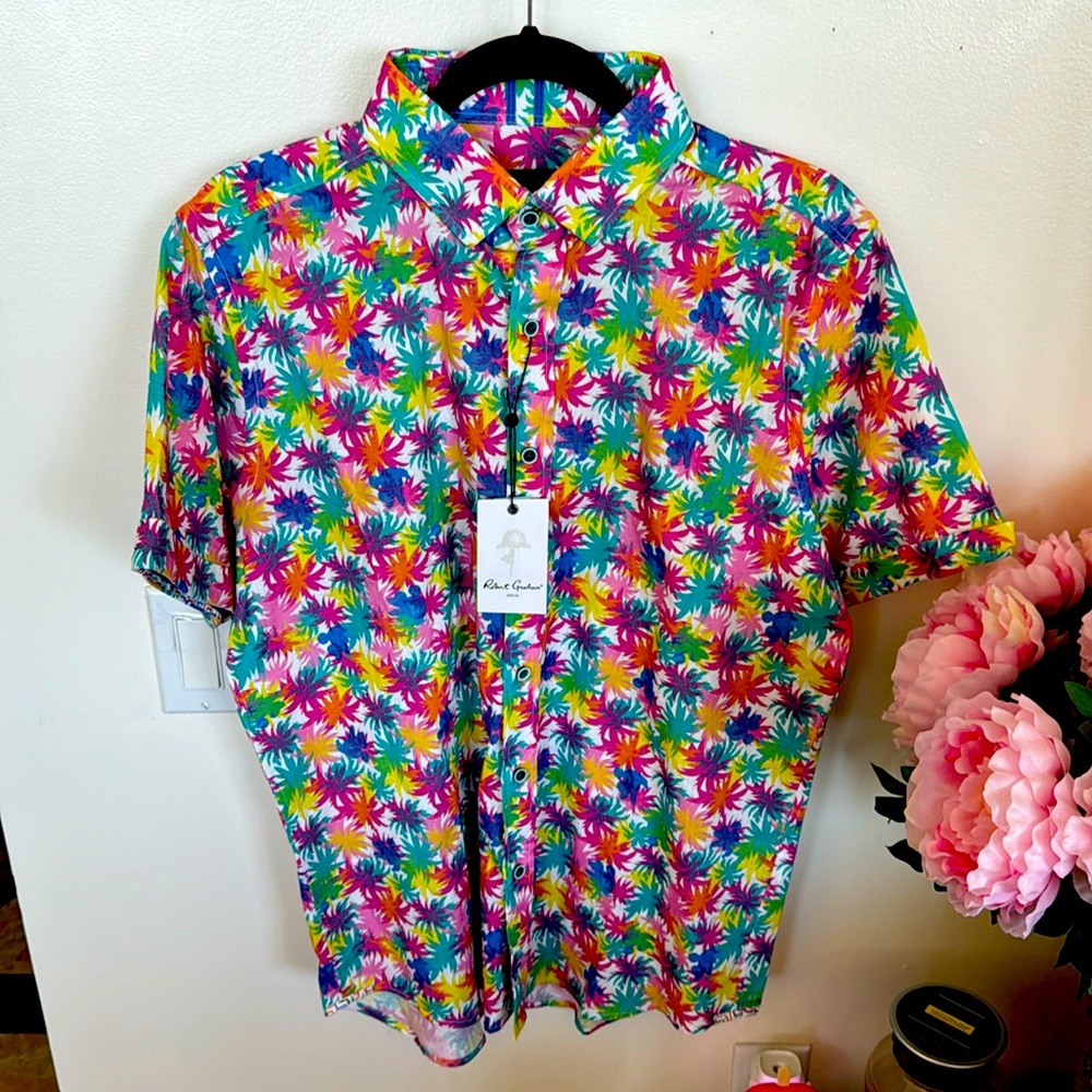 Men’s Robert Graham size Large Palm Cove tailored fit
